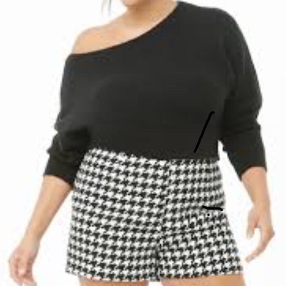 Forever 21 Pants - Forever 21 Plus Size Houndstooth Shorts Size 3X